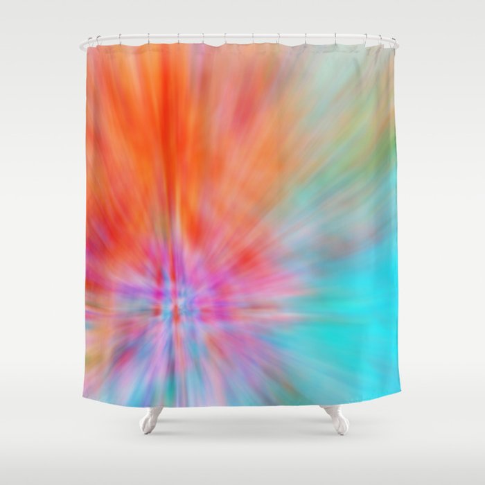 Abstract Big Bangs 002 Shower Curtain