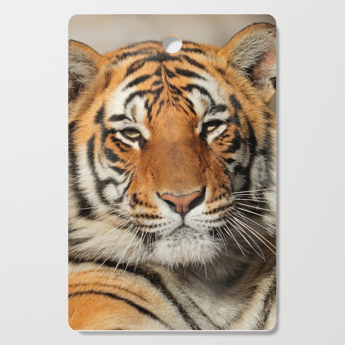 Close up portrait of a tiger Cutting Board