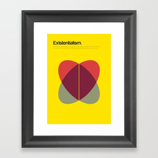 Existentialism Framed Art Print