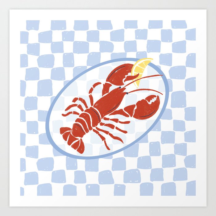 Fresh Lobster Art Print