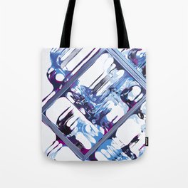 Blue geometric abtsract  Tote Bag