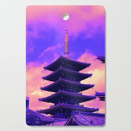 Tokyo Neon Temple Cutting Board