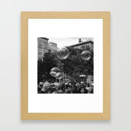 Bubbles Framed Art Print