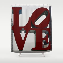 Love Philadelphia Sculpture Shower Curtain