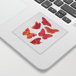 Texas Butterflies – Pink and Orange Sticker