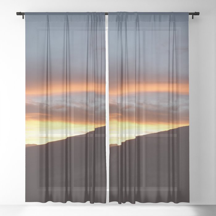 Beautiful Sunset 5 Sheer Curtain