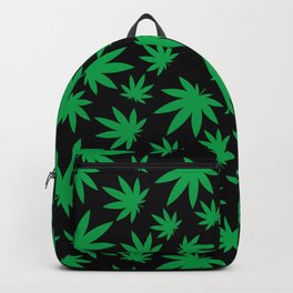 Weed Leaf Pattern  Backpack