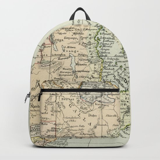Vintage Map of Africa Backpack
