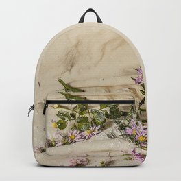 Michaelmas daisy Backpack