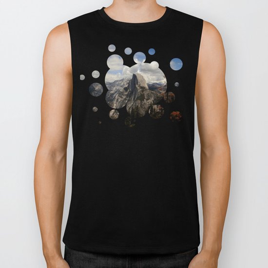 up in the mountains Biker Tank