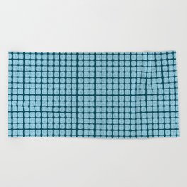 Surreal Shapes (Turquoise) #3 Beach Towel