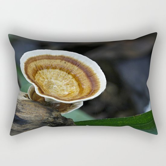 Fungi on tree stump Rectangular Pillow