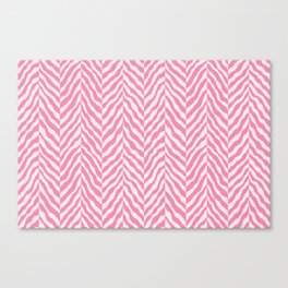 Pink Abstract Zebra chevron pattern. Digital animal print Illustration Background. Canvas Print