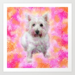 CustomLittleHome Little White Westie West Highland Terrier Dog Custom Lapotp Sleeves Bags 13 Art Printing Twin Sides 
