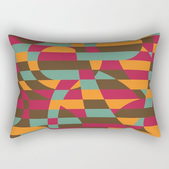 Abstract Graphic Art - Roller Coaster Rectangular Pillow