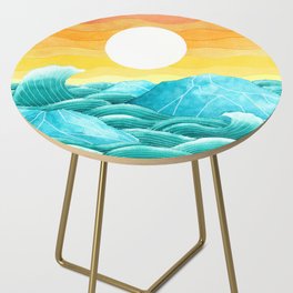 Flowing glaciers Side Table