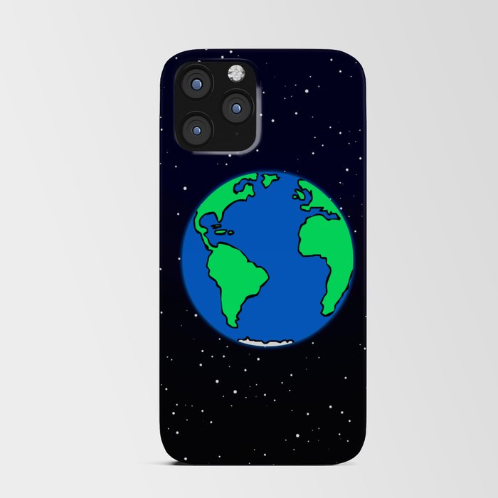 Earth and space iPhone Card Case