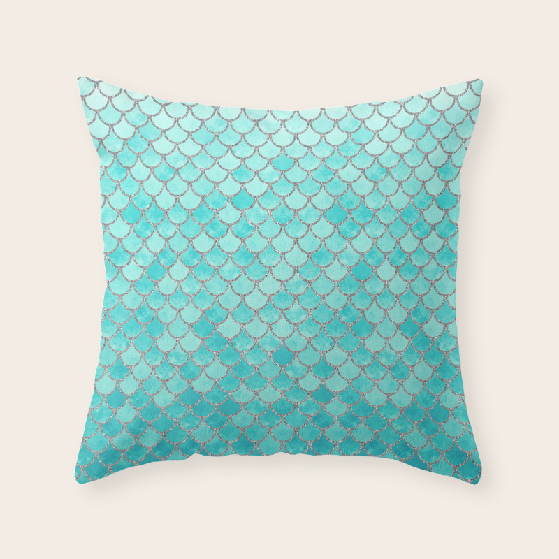mermaid scale pillow