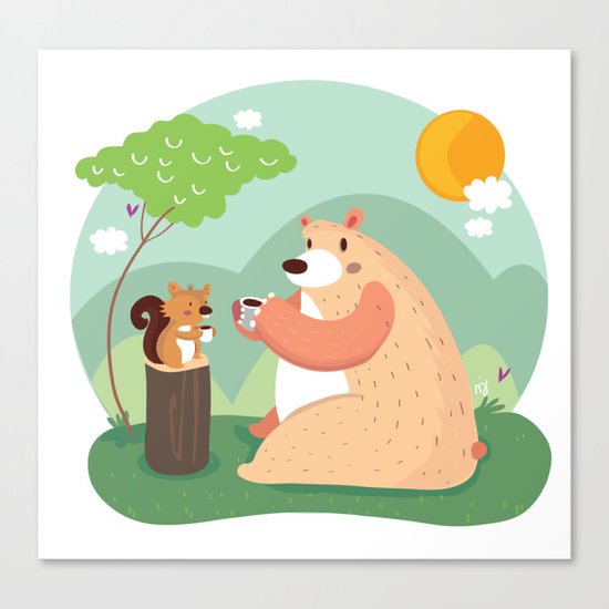 Tea time Canvas Print