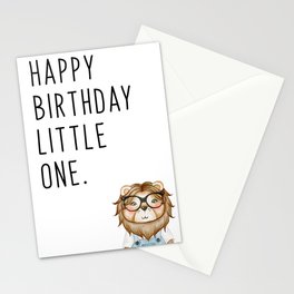 Happy Birthday Little One - Lion Stationery Cards