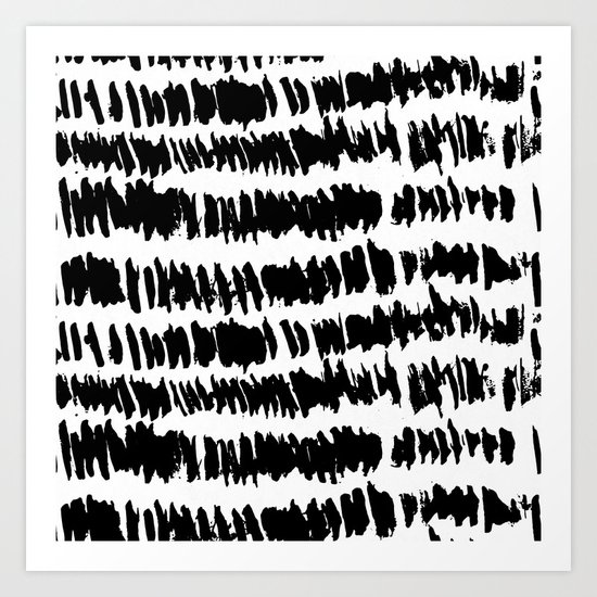 Modern Paint Stripe Art Print