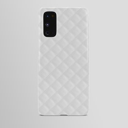 Bright White Stitched and Quilted Pattern Android Case