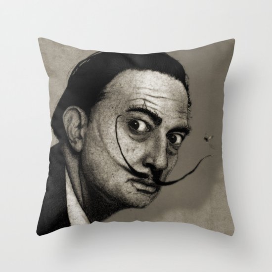 Salvador Dalí. Throw Pillow