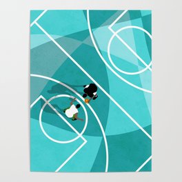 Street Basketball Court From Above Poster