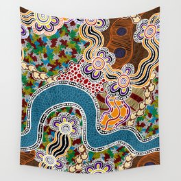 Authentic Aboriginal Art -  Wall Tapestry