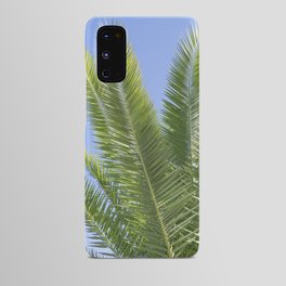 Tropical palmtree - green blue leaves mediterranean travel photography Android Case