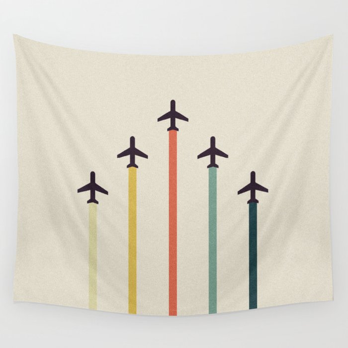 Airplanes Wall Tapestry