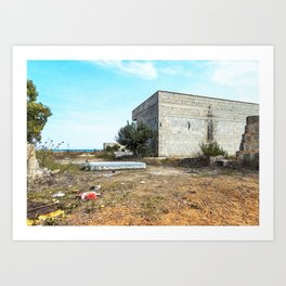 Abandoned building in countryside Art Print | Abandoned, Devastation, Alienation, Building, Exterior, Disaster, Abandon, Zoneexclusion, City, Accident 