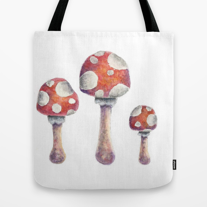 mushroom tote bag
