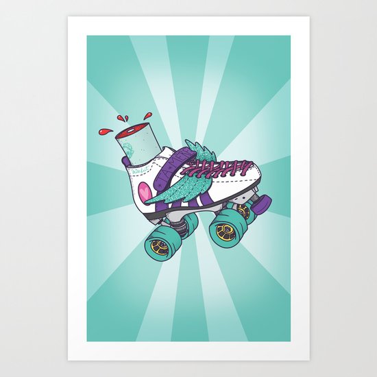 Roller Derby Motherf***er Art Print