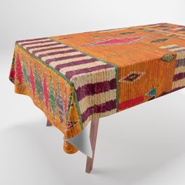 Orange Traditional Moroccan Design Tablecloth