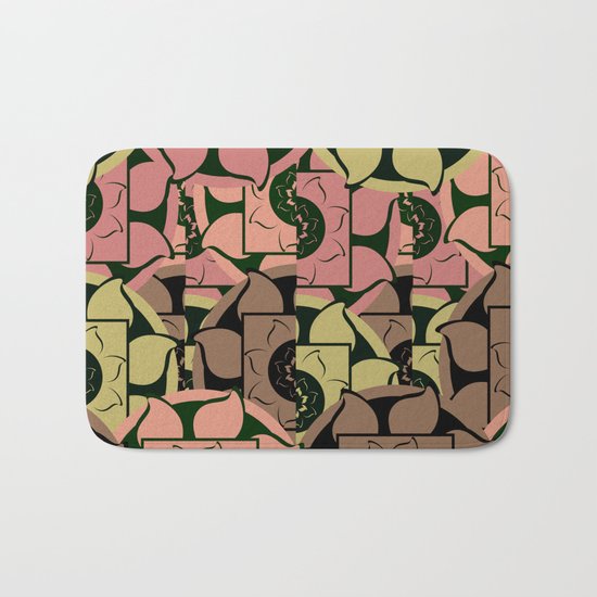 Floral pieces Bath Mat