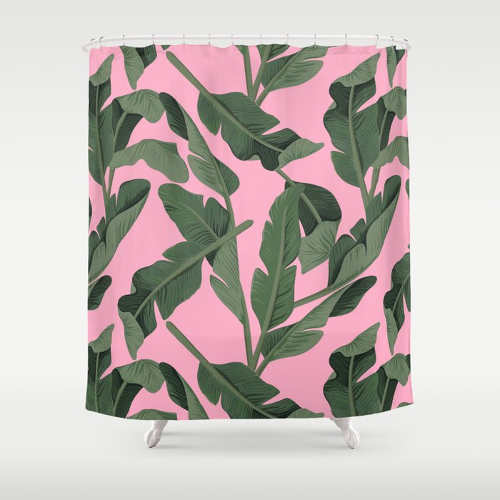 Tropical '17 - Forest [Banana Leaves] Shower Curtain