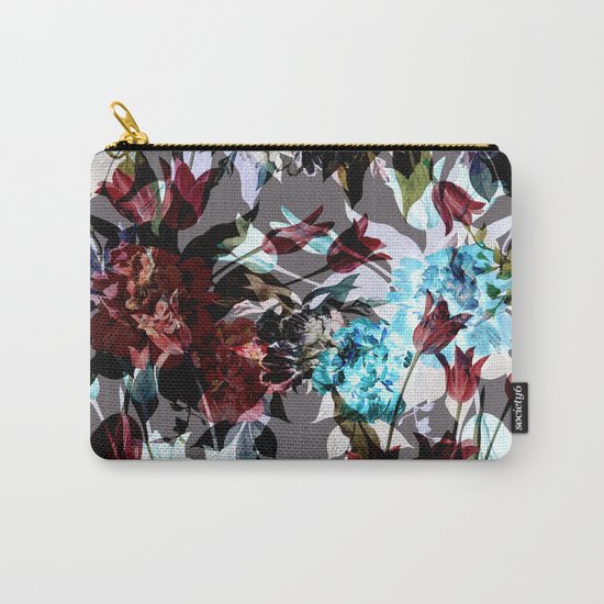 Seamless Absract Flower Pattern Carry-All Pouch