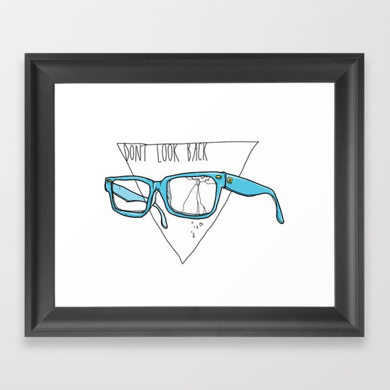Don't Look Back Framed Art Print