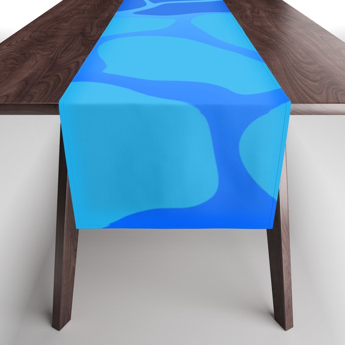 Light and Dark Blue Gradient Table Runner