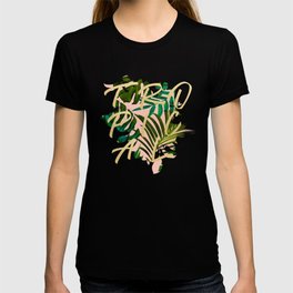 Tropical Dream, Jungle Nature Botanical Monstera Palm Leaves Illustration, Scandinavian Painting T Shirt