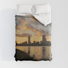 Boston at Sunrise - Massachusetts, New England Comforter