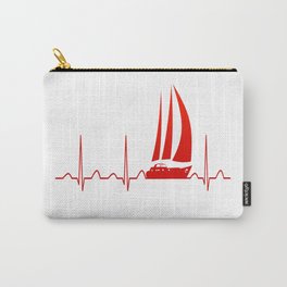 Sailing Heartbeat Carry-All Pouch
