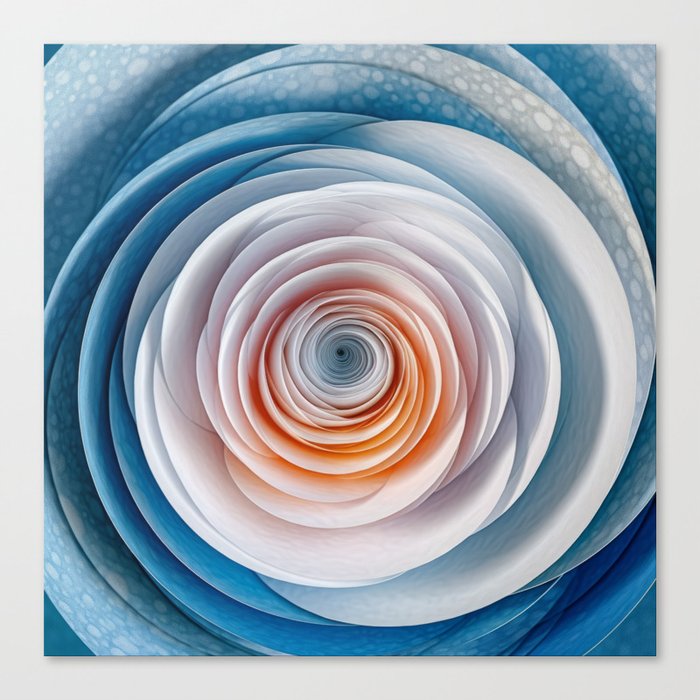 Swirly Do Rose Canvas Print