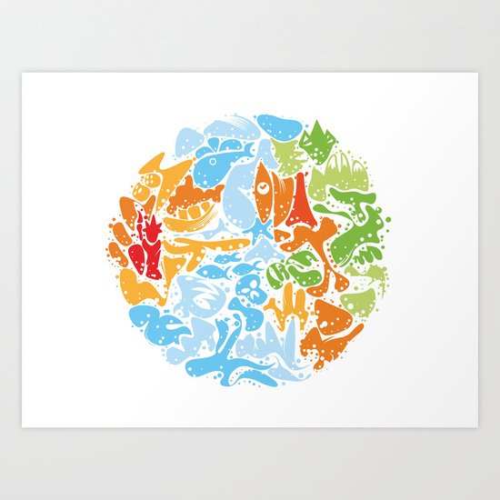 Planet Art Print