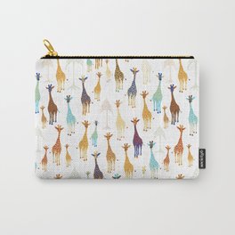 Giraffe of a different Color: white background Carry-All Pouch