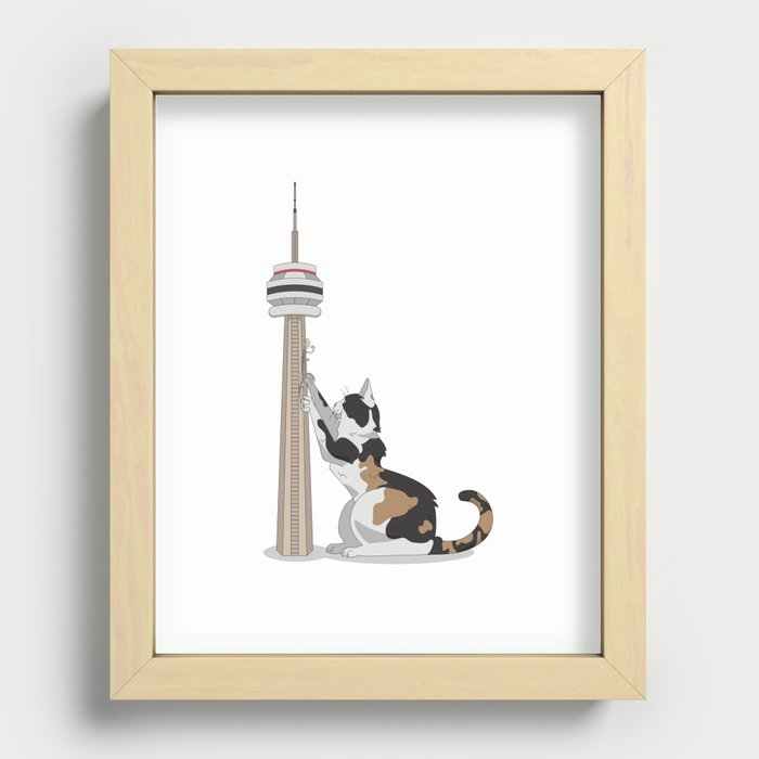 Bad Kitty Recessed Framed Print