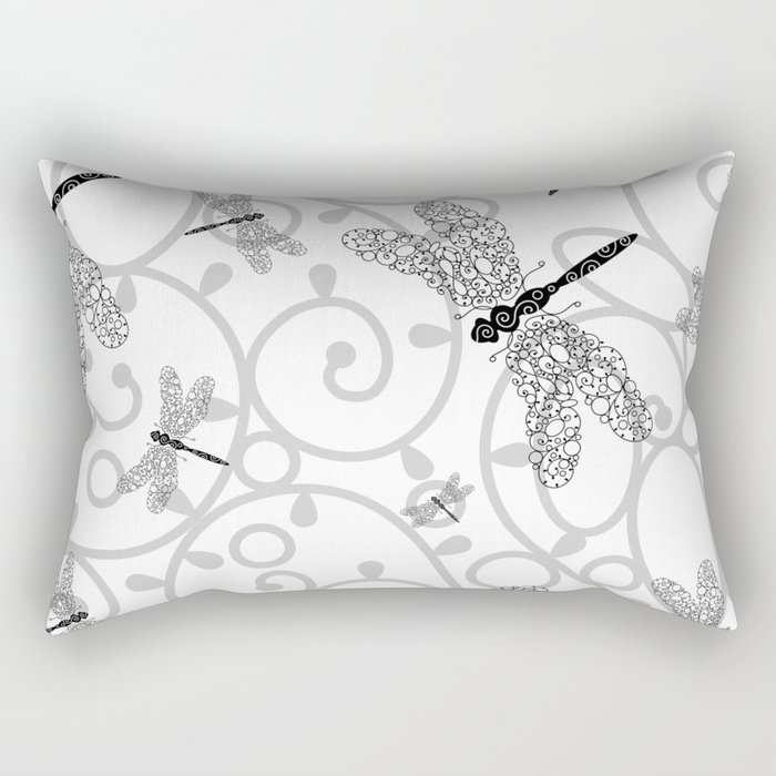 LaceDragonflies Rectangular Pillow