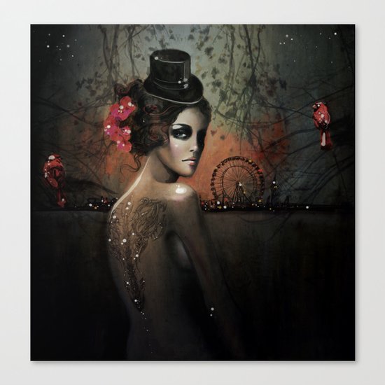 Dawn in Autumn Canvas Print