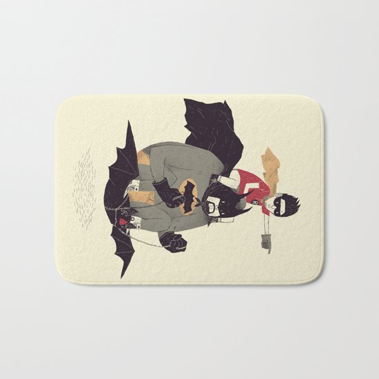 to the batmobile! Bath Mat